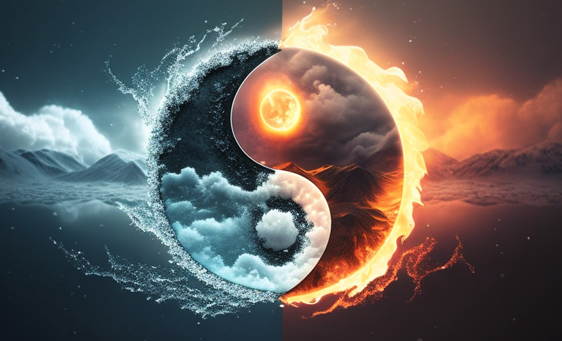 yin and yang symbol universe