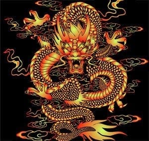 Chinese dragon in clouds meaning