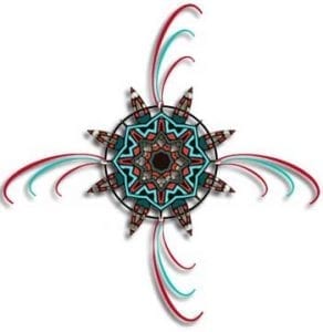 native american mandala and native wind symbol meaning