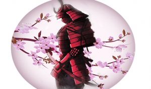 Samurai Symbol for Strength and Cherry Blossom Meaning