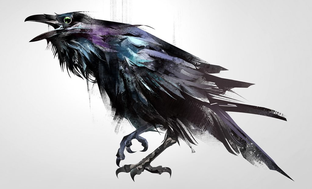 native american art raven