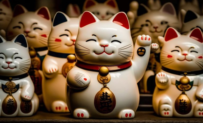 Maneki Neko Cat: Meaning of the Lucky Waving Cat - Whats-Your-Sign.com