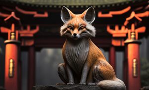 Mythological Animals of Japan Inari Fox Spirit