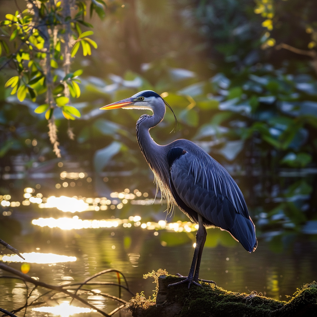 Symbolic and Spiritual Birds of July - Heron