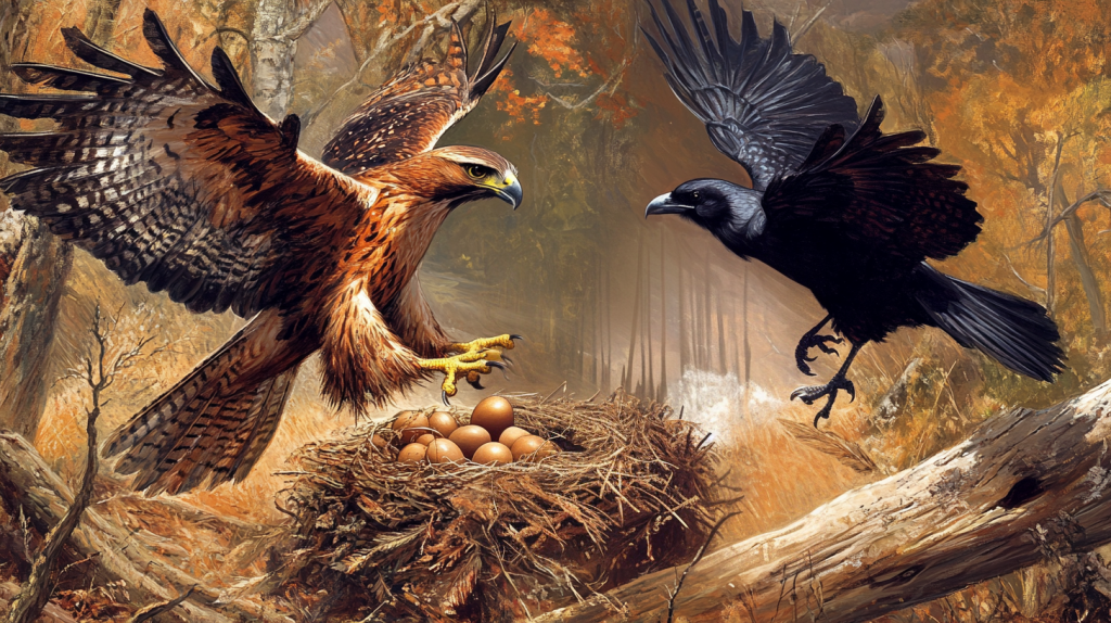 Cherokee tale of the hawk and the crow