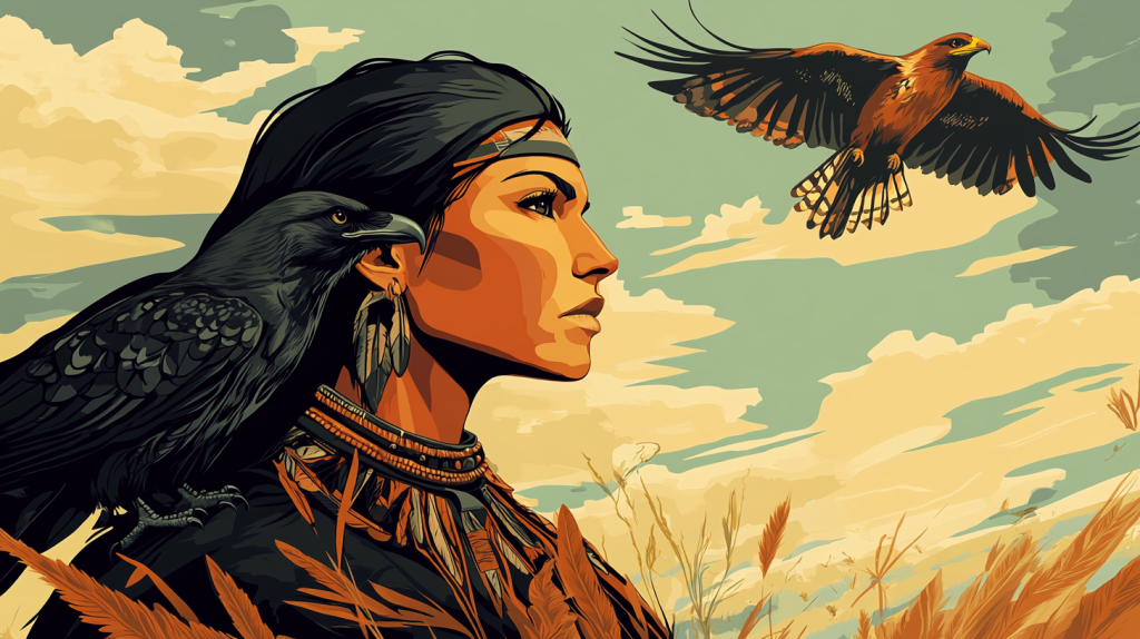 Cherokee Hawk and Crow Story