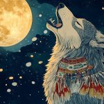 The Wolf Who Swallowed the Moon: A Native American Story About the January full Wolf Moon