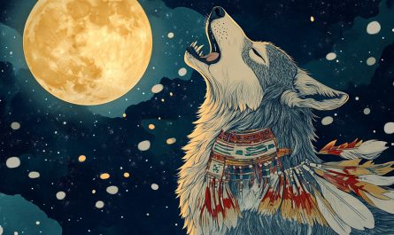 The Wolf Who Swallowed the Moon: A Native American Story About the January full Wolf Moon