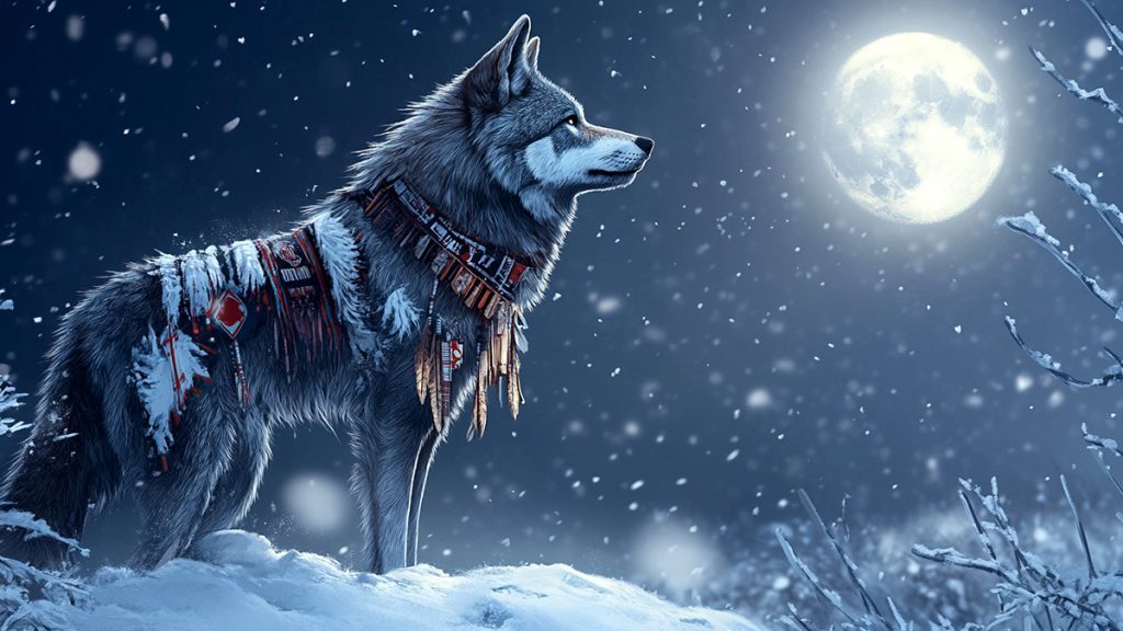 The Wolf Who Swallowed the Moon: A Native American Story About the January full Wolf Moon